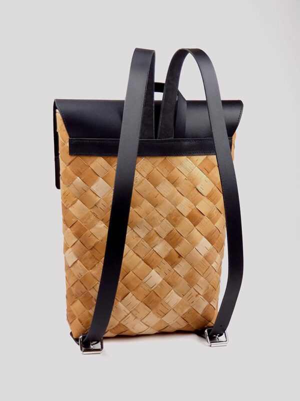 Hand-Knitted Large-Capacity Double-Strap Backpack