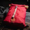 Red Foldable Nylon Backpack – Large-Capacity, Packable Daypack