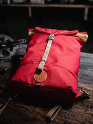 Red Foldable Nylon Backpack – Large-Capacity, Packable Daypack