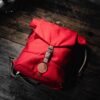 Red Foldable Nylon Backpack – Large-Capacity, Packable Daypack