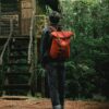 Red Foldable Nylon Backpack – Large-Capacity, Packable Daypack