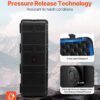 Weatherproof Hard Case, Heavy Duty Protective Dry Box Case With Pre-Cut Foam & Retractable Pull Handles For Travel, Hunt, Military, Tactical, IP67 Waterproof Case For Cameras
