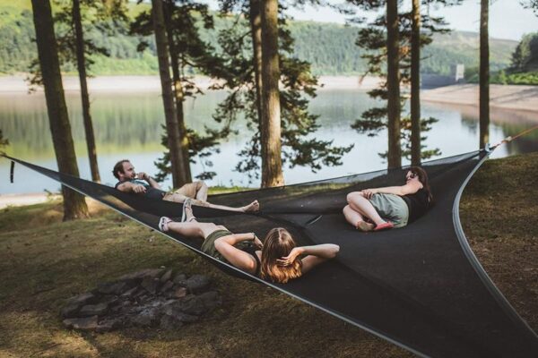1622623289738.jpg Multi-Person Hammock Three Point Design Portable Hammock Multi-functional Triangle Aerial Mat