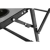 Heavy Duty Folding Camping Chair With Extra Large Portable Side Table And Pocket For Beach, Fishing, Travel, Picnic, And Lawn Gray