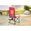 Heavy Duty Folding Camping Chair With Extra Large Portable Side Table And Pocket For Beach, Fishing, Travel, Picnic, And Lawn Gray