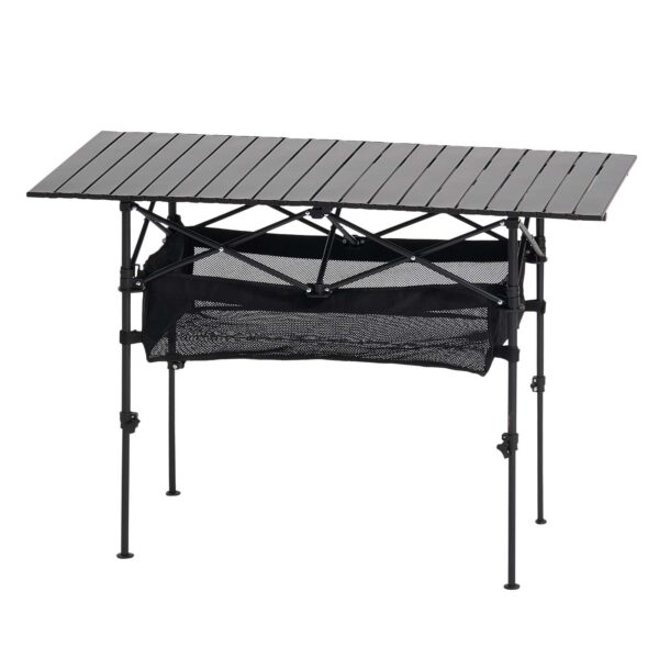 Folding Portable Camping Table Aluminum Outdoor Picnic Roll Up Table Storage Bag