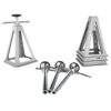 RV Stabilizer Jacks, 4 Pack Aluminum RV Leveling Jacks, RV Stack Jacks For RV Travel Trailer Camper, Single Screw Jack Support Up To 6000 Lbs, Adjustable From 11 Inch To 17 Inch