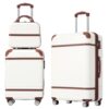 Hardshell Luggage Sets 3 Pieces 20x24 Luggages And Cosmetic Case Spinner Suitcase With TSA Lock Lightweight