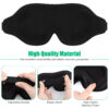 3D Travel Silk Eye Mask Sleeping Soft Padded Shade Cover Rest Relax Blindfold Men Women Night Sleeping Mask Cover Eye