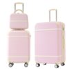 Hardshell Luggage Sets 3 Pieces 20x24 Luggages And Cosmetic Case Spinner Suitcase With TSA Lock Lightweight