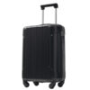 20-Inch Hardshell Carry-On Luggage, Lightweight Durable ABS Suitcase With Spinner Wheels, Built-in TSA Lock, 2 Packing Cubes, Black