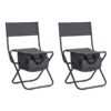 2-Piece Folding Outdoor Chair With Storage Bag For Camping & Picnics