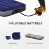 Folding Camping Cot For Adults All-in-One Elevated Tent With Sleeping Bag Thick Air Mattress Portable Single Bed