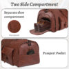 Large Capacity Men's Leather Suit Storage Bag