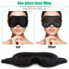 3D Travel Silk Eye Mask Sleeping Soft Padded Shade Cover Rest Relax Blindfold Men Women Night Sleeping Mask Cover Eye
