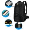 3-piece Hard Shell Luggage Set, Suitable For Both Long-distance And Short Distance Travel. Equipped With Four-wheel Rollers, Password Lock, And Hiking Bag
