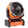 a8402a1a-e5e7-4ebb-acba-088222b383c2.jpg VEVOR Portable Fan Rechargeable 9 Inch, Battery Powered Fan With LED Lantern, 4 Speeds Adjustable Automatic Swivel & Timer , USB Battery Operated Fans For Travel Bedroom Home Camping Office