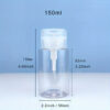 6pcs Portable Travel Push Pump Dispenser Bottle  Empty Mini Travel Size Bottle For Toner And Makeup Remover
