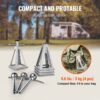 RV Stabilizer Jacks, 4 Pack Aluminum RV Leveling Jacks, RV Stack Jacks For RV Travel Trailer Camper, Single Screw Jack Support Up To 6000 Lbs, Adjustable From 11 Inch To 17 Inch