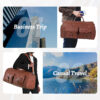Large Capacity Men's Leather Suit Storage Bag