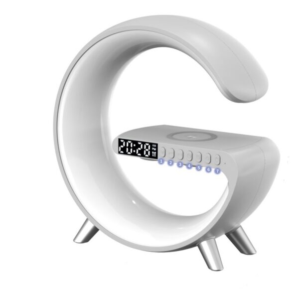 4655cf95-34e4-4f4d-b861-b1dc2878025a.jpg New Intelligent G Shaped LED Lamp Bluetooth Speake Wireless Charger Atmosphere Lamp App Control For Bedroom Home Decor