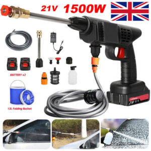 499945d9-e4bf-4b85-a623-ff55b149aedf.jpg 2 Battery Portable Cordless Car High Pressure Washer Jet Water Wash Cleaner Gun
