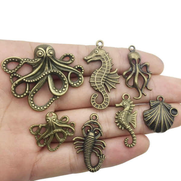 52fec17b-7fd6-4533-bd13-38ec1849c3c4.jpg Retro Tibetan Silver Antique Brass Alloy DIY Accessories Marine Turtle Shell Necklace Bracelet Jewelry