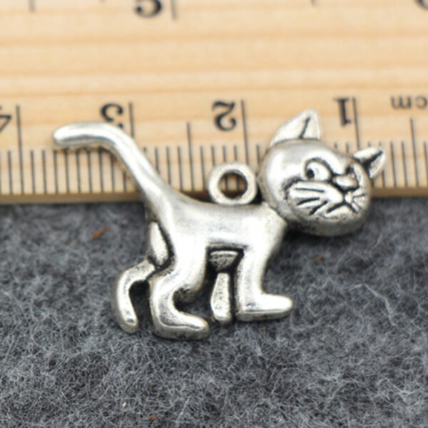 DIY Vintage Alloy Pendant Pendant Kitten Handmade Alloy Jewelry Necklace Accessories