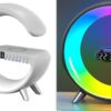 57d942b5-c025-425a-a8a4-d87c6a612631.jpg New Intelligent G Shaped LED Lamp Bluetooth Speake Wireless Charger Atmosphere Lamp App Control For Bedroom Home Decor