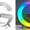 7c716b47-6fca-4cb0-87bd-7ed6267c72e8.jpg New Intelligent G Shaped LED Lamp Bluetooth Speake Wireless Charger Atmosphere Lamp App Control For Bedroom Home Decor