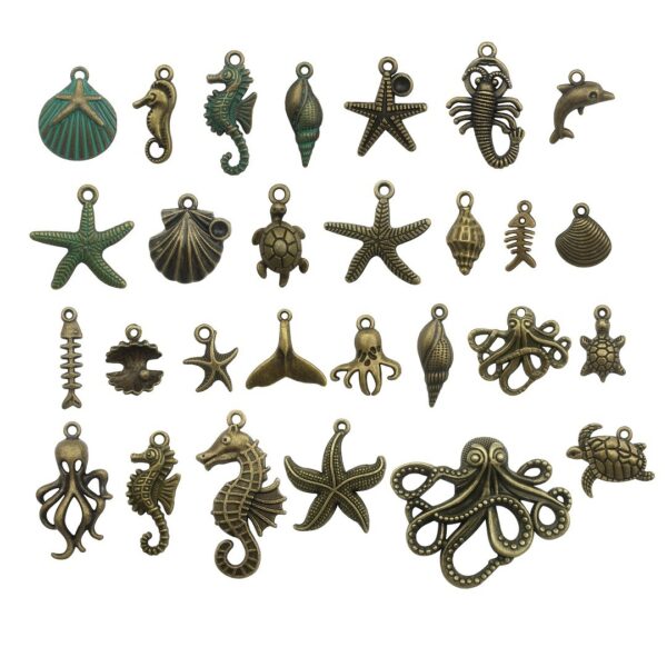 d05020ab-fb99-41ab-a8f4-6a1cf9851ef6.jpg Retro Tibetan Silver Antique Brass Alloy DIY Accessories Marine Turtle Shell Necklace Bracelet Jewelry