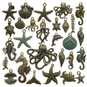 d2019194-c1b6-43b1-bb81-79f4b0733d97.jpg Retro Tibetan Silver Antique Brass Alloy DIY Accessories Marine Turtle Shell Necklace Bracelet Jewelry