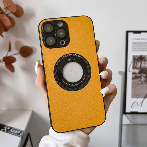 00079810-fb11-42f8-9a68-ec38055b0fa6.jpg Suitable For IPhone15PRO Phone Case Litchi Grain Leather