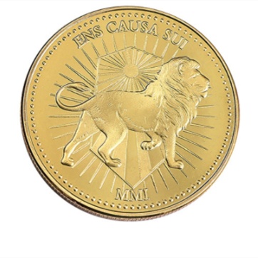 A Stylish And Simple Laser Engraved Commemorative Medallion For Home Use