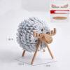 Sheep Elk Anti-Skid Absorbent Insulation Tea Ceremony Felt Coaster Japanese Style Creative Home Office