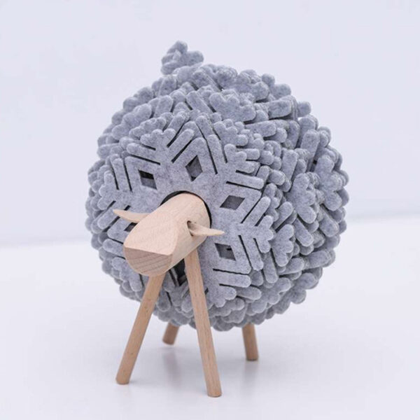 Sheep Elk Anti-Skid Absorbent Insulation Tea Ceremony Felt Coaster Japanese Style Creative Home Office