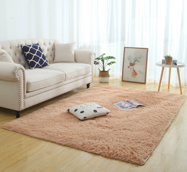 1617785620348.jpg Silky Fluffy Carpet Modern Home Decor Long Plush Shaggy Rug