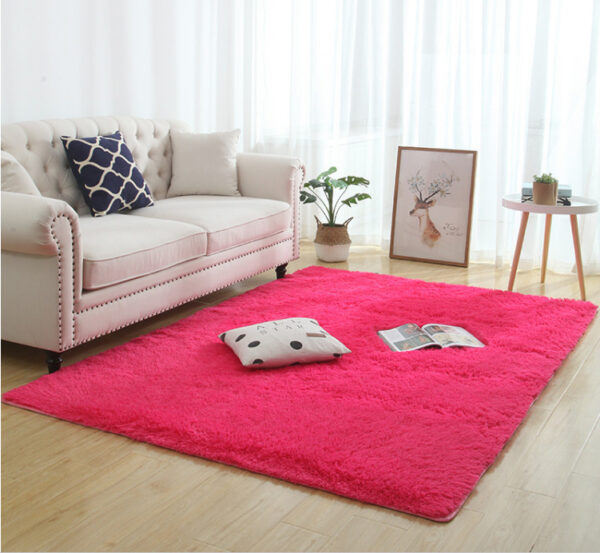1617785620351.jpg Silky Fluffy Carpet Modern Home Decor Long Plush Shaggy Rug