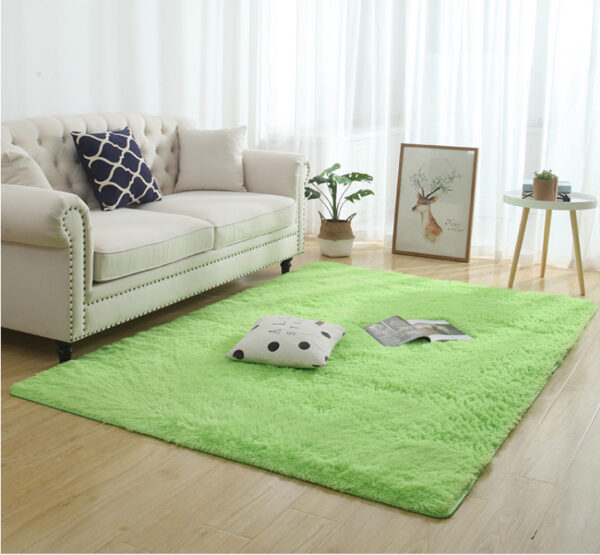 1617847865438.jpg Silky Fluffy Carpet Modern Home Decor Long Plush Shaggy Rug
