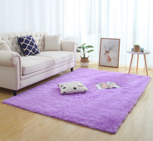 1617847865450.jpg Silky Fluffy Carpet Modern Home Decor Long Plush Shaggy Rug