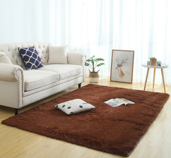 1617847865457.jpg Silky Fluffy Carpet Modern Home Decor Long Plush Shaggy Rug