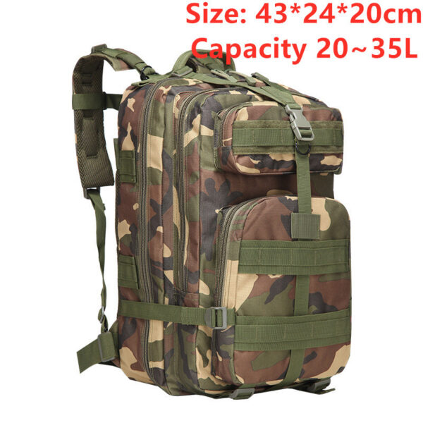 Sports outdoor mountaineering travel double shoulder knapsack camping army camouflage pack tactical backpack 45L large 3P Backpack
