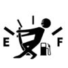 Funny Car Sticker Pull Fuel Tank Pointer Ef Fuel Tank  Car Sticker Fuel Tank Vinyl Sticker Decal