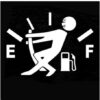 Funny Car Sticker Pull Fuel Tank Pointer Ef Fuel Tank  Car Sticker Fuel Tank Vinyl Sticker Decal