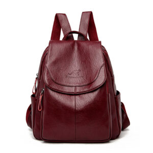 1619754793060.jpg Xiangfei Kangaroo Soft Leather Backpack Female New Fashion Casual Backpack Soft Leather Large Capacity Travel Bag