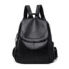 Xiangfei Kangaroo Soft Leather Backpack Female New Fashion Casual Backpack Soft Leather Large Capacity Travel Bag