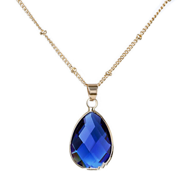 Copper Chain Drop Pendant Necklace Ladies
