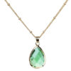 Copper Chain Drop Pendant Necklace Ladies