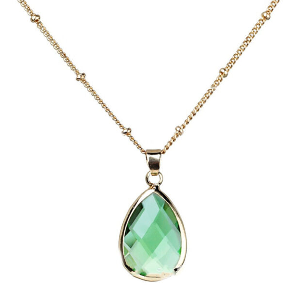 Copper Chain Drop Pendant Necklace Ladies
