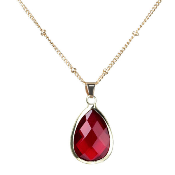 Copper Chain Drop Pendant Necklace Ladies